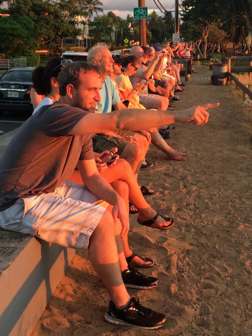 .... and here is the wall, at sunset! My kind of "wall".