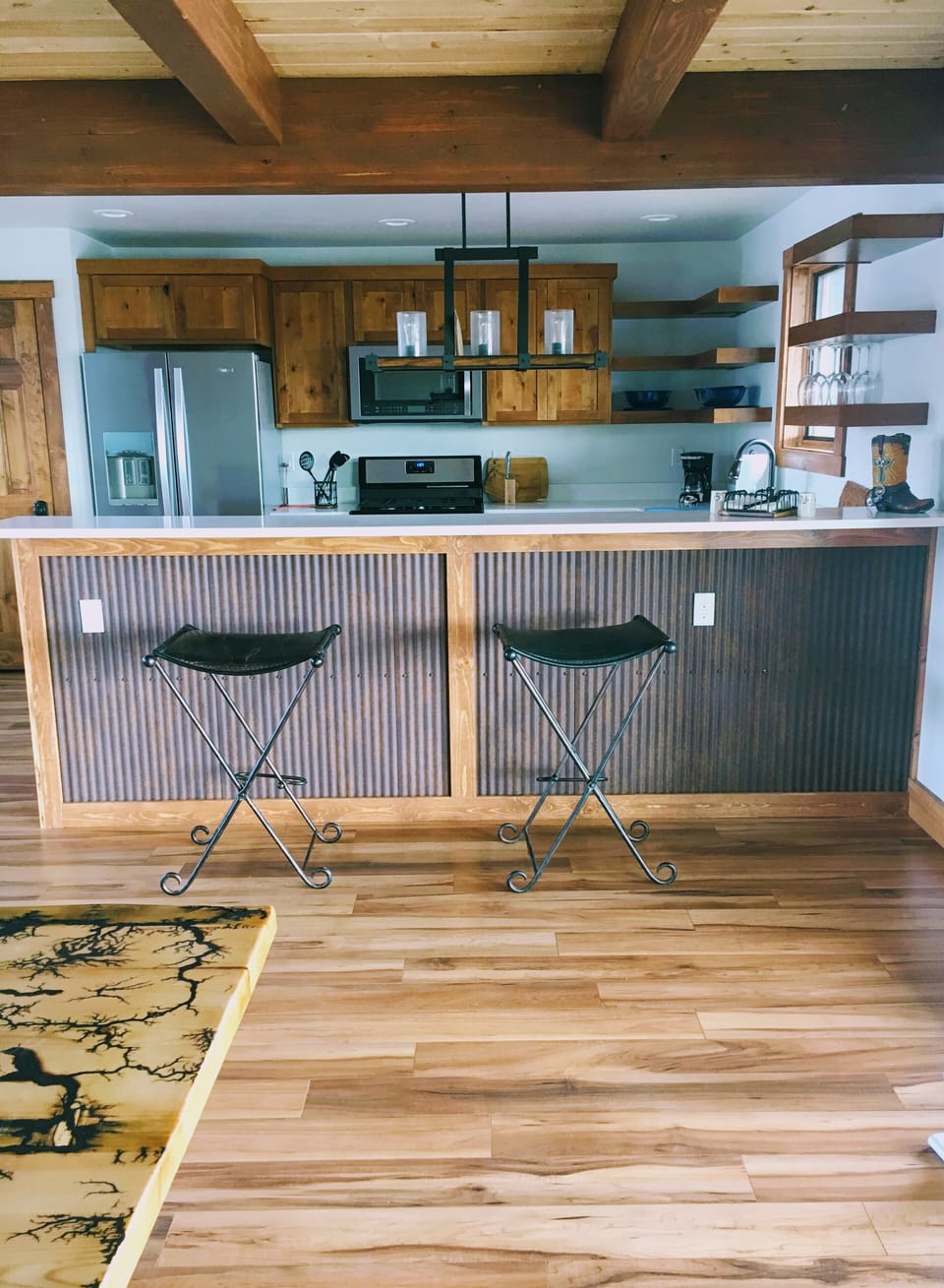 Kitchen and bar