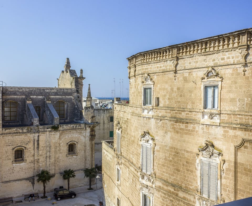 View of Palazzo Palmieri and Santa Teresa from the balcony