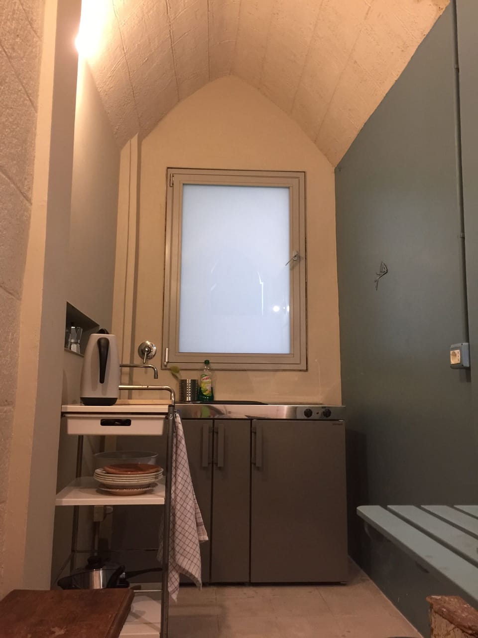 The kitchenette