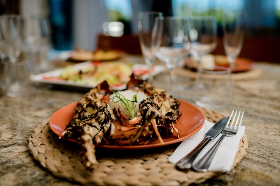 Grilled Lobster and side of white rice