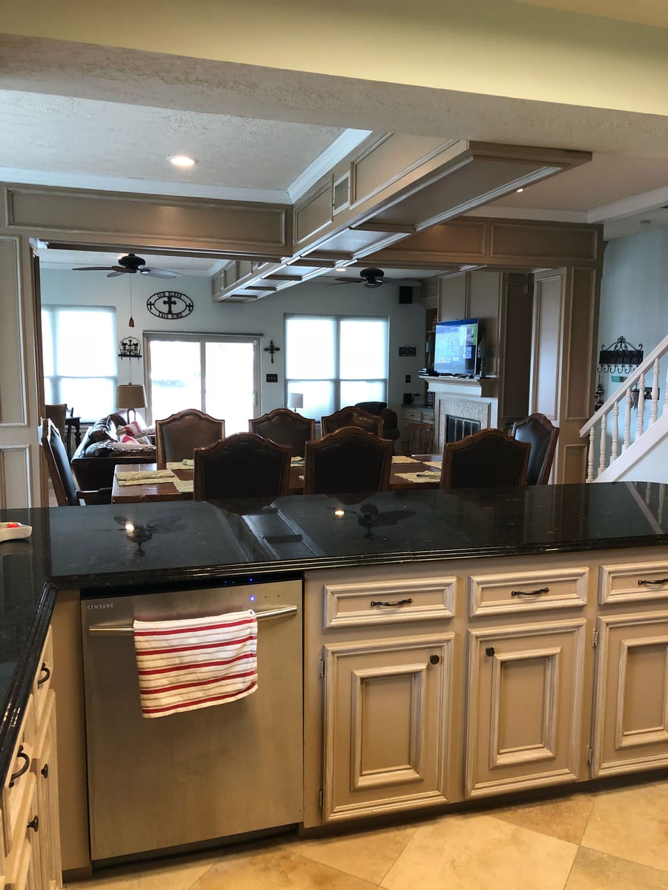 You can watch the TV while cooking