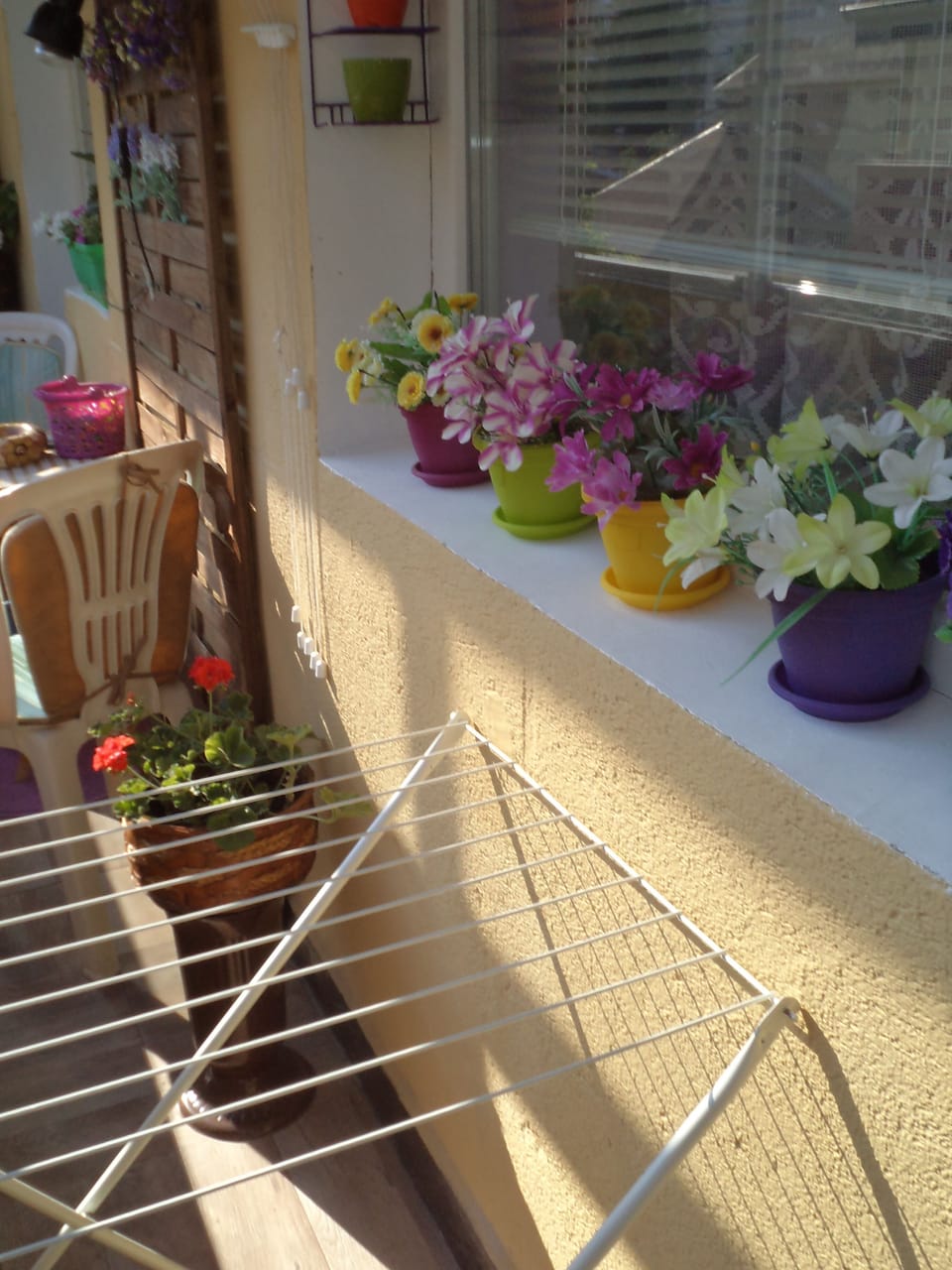 drying set in the south balkony