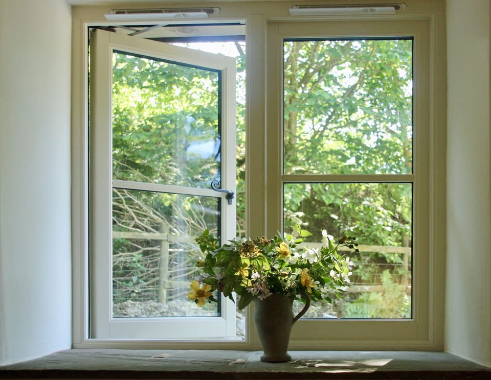 twin bedroom window