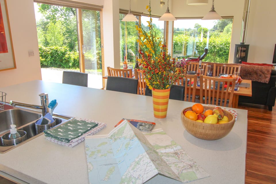 View from kitchen area