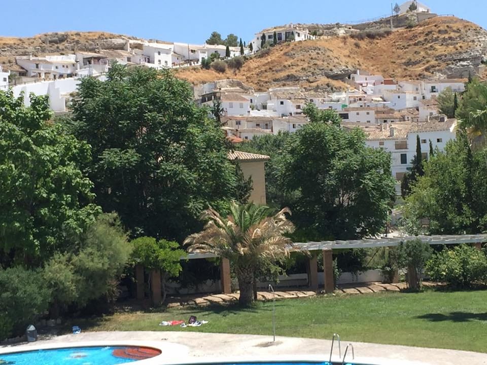 Cave House with a spectacular view of the village and across to Sagra House in Andalusia