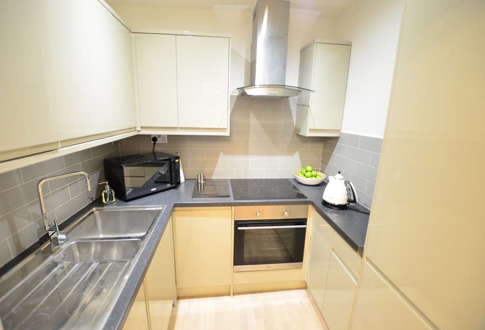Kitchen with all appliances