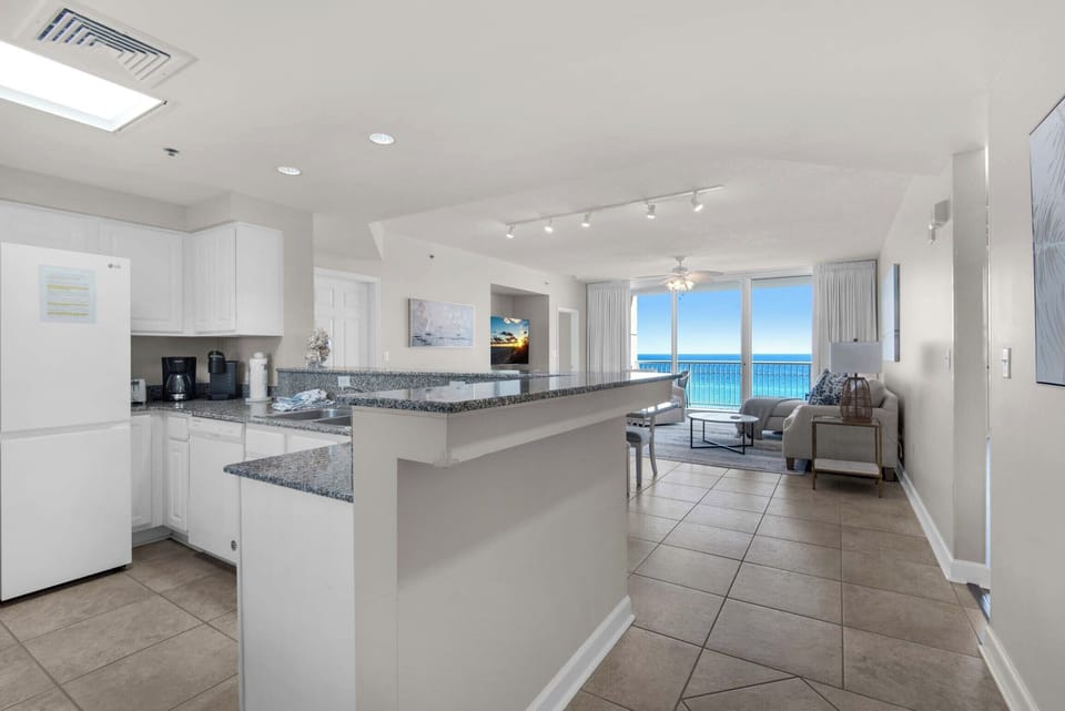 Kitchen and living area