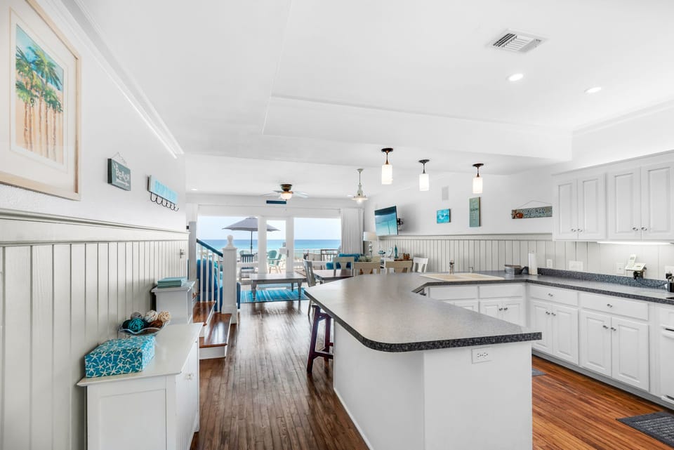 Kitchen to living room view