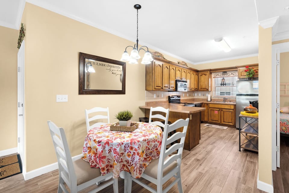 Dining and kitchen