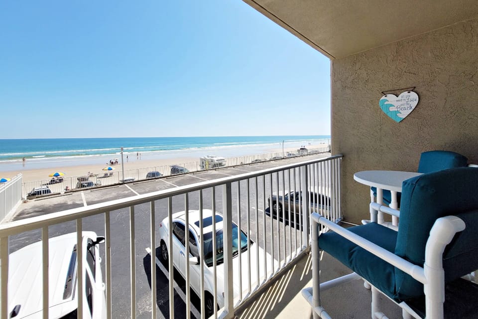 Sip on your morning beverage while you marvel in the beach sights & sounds from your private balcony.