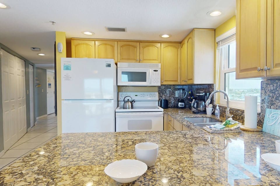 Countertop height seating for two