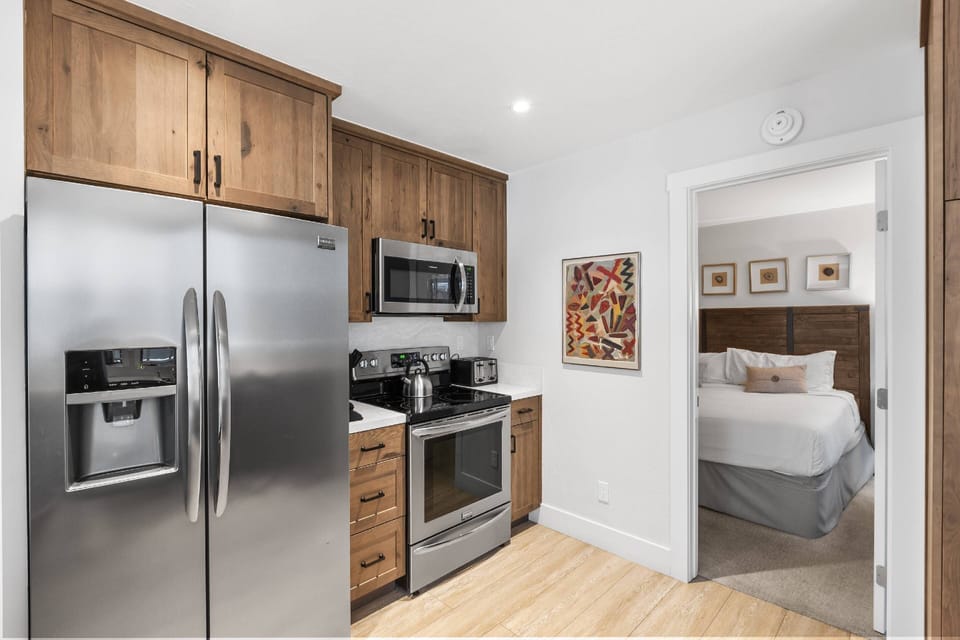 The first floor bedroom is a great spot for anyone who is challenged by stairs!