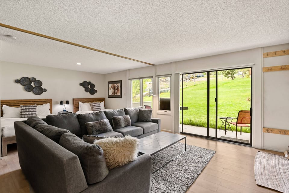 When vacationing at this condo you will enjoy the convenience of the outdoor pool and hot tub just steps from your patio.