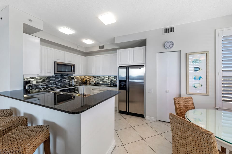 Dining and kitchen space