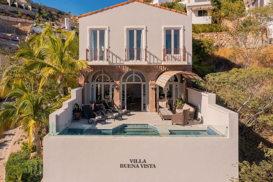 Beautiful exterior of villa