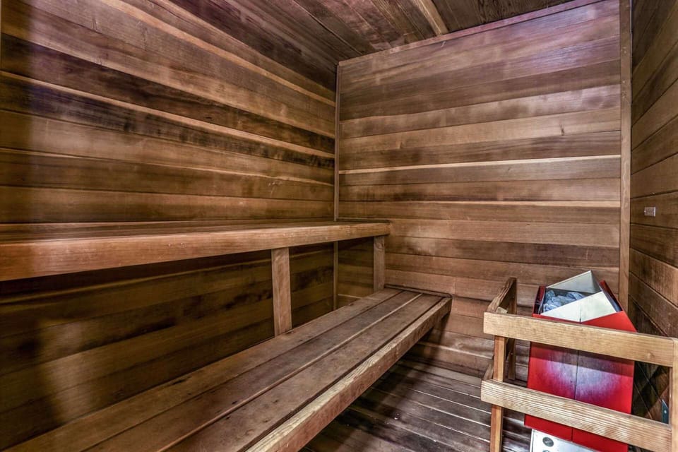 Relaxing in a hot, woodsy-scented sauna may be just what you need after a long day.