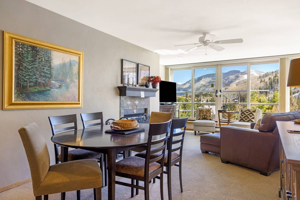 Open floor plan gives you the opportunity to enjoy the views from the kitchen, dining and living room.