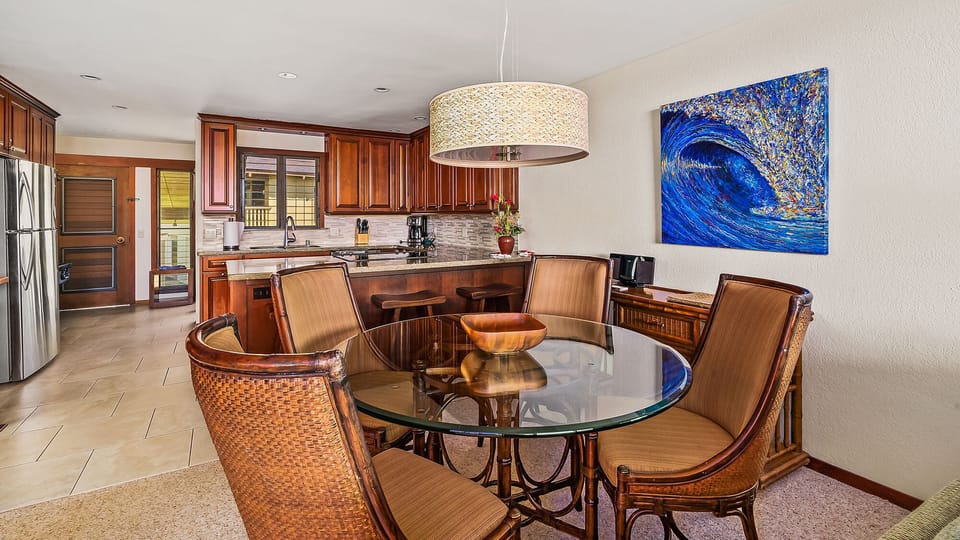Nihi Kai Villas at Poipu #505 - Dining Room & Kitchen - Parrish Kauai