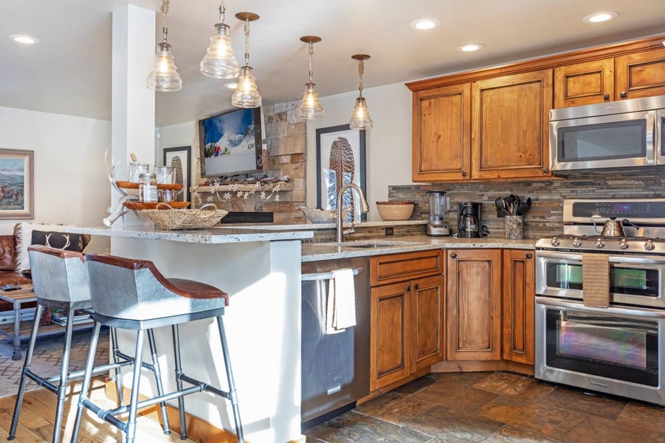Kitchen with Double Oven, Microwave and Dishwasher