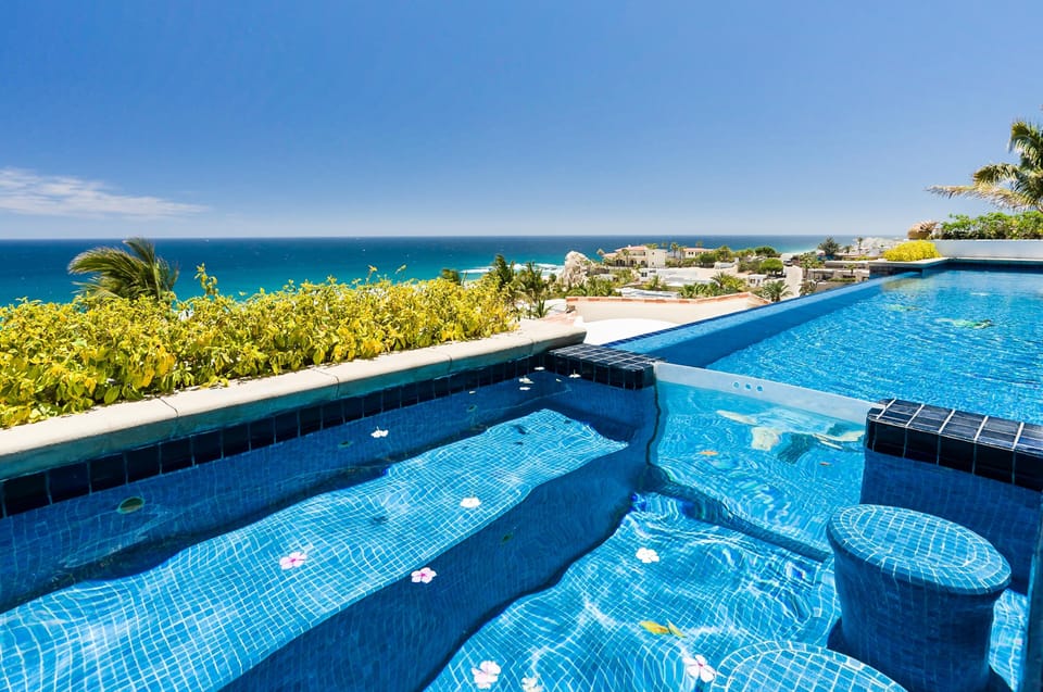Infinity pool with ocean view