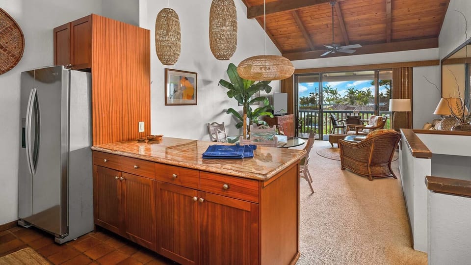 Nihi Kai Villas at Poipu #201 - Kitchen & Living Great Room - Parrish Kauai