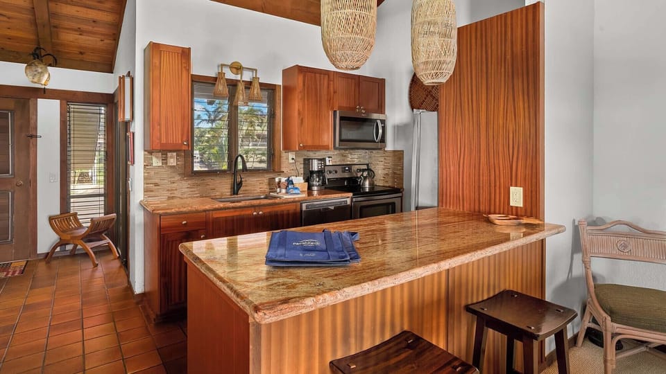 Nihi Kai Villas at Poipu #201 - Kitchen & Entry Lanai - Parrish Kauai