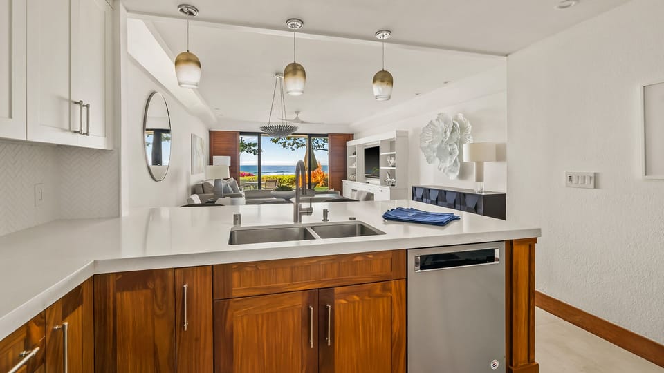 Poipu Kapili Resort #08 - Ocean View Kitchen - Parrish Kauai