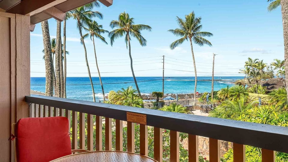 Nihi Kai Villas at Poipu #202 - Ocean & Resort Pool View - Parrish Kauai