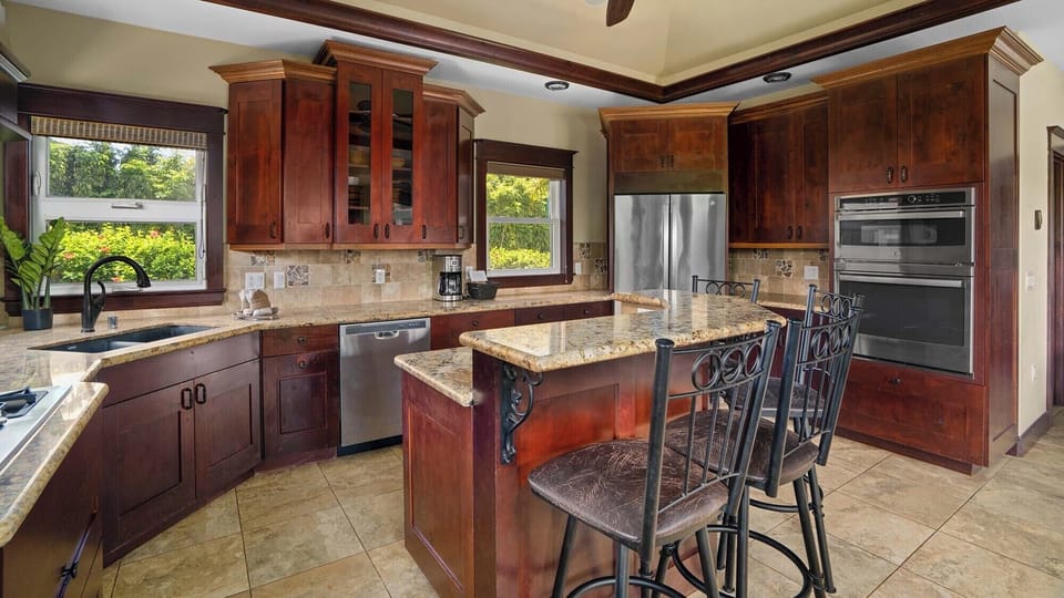 Kauai Dream at Poipu Beach Estates - Fully Equipped Kitchen & Breakfast Bar - Parrish Kauai