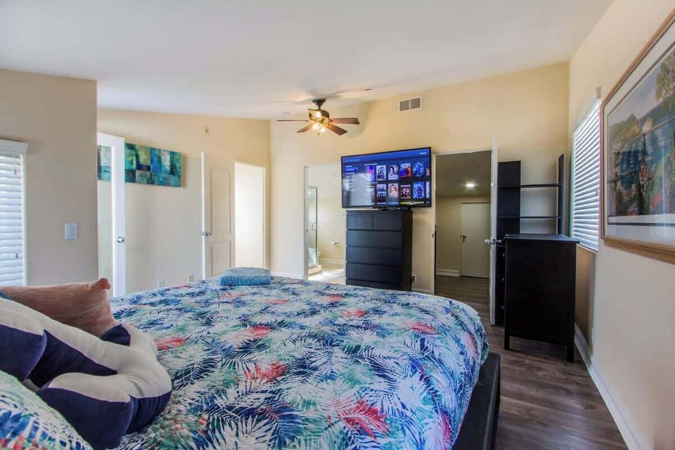 Bedroom with TV