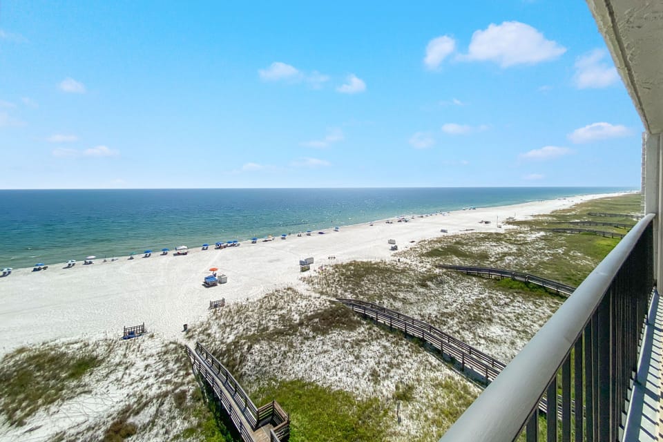 Private Beachfront Balcony View