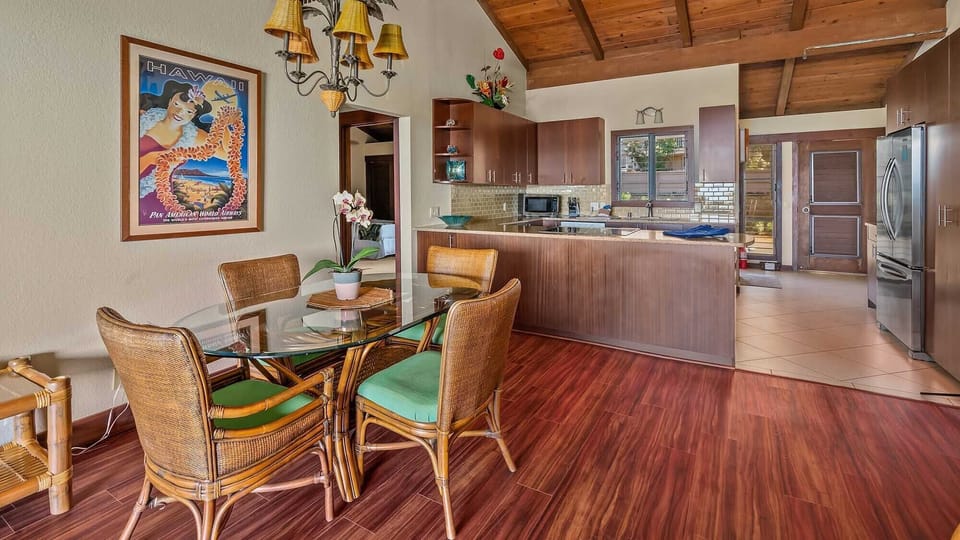 Nihi Kai Villas at Poipu #826 - Dining Room, Kitchen & Entry - Parrish Kauai