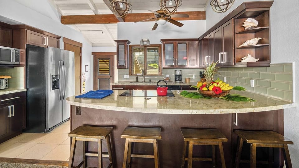 Nihi Kai Villas at Poipu #521 - Kitchen & Breakfast Bar - Parrish Kauai