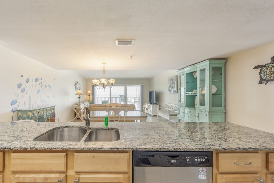 Beach Place 209 Kitchen/Living Room