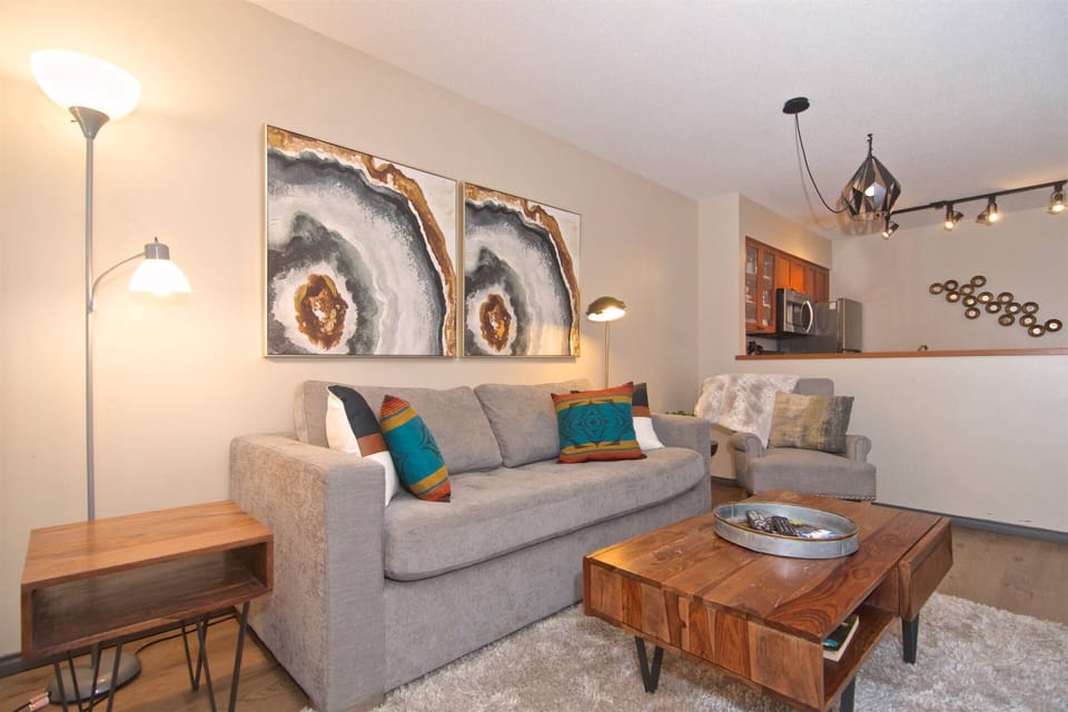 Comfortable living room. New sofa and decor 2023