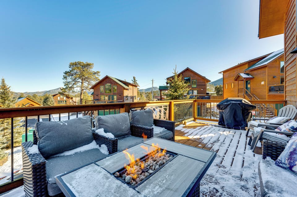 Furnished Deck | Fire Pit Table | Gas Grill | Mountain Views