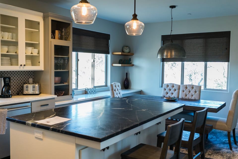 Modern Kitchen Area with Large Island