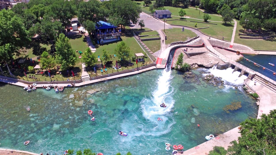 Comal River Tube Chute at Prince Solms Park, 6 miles