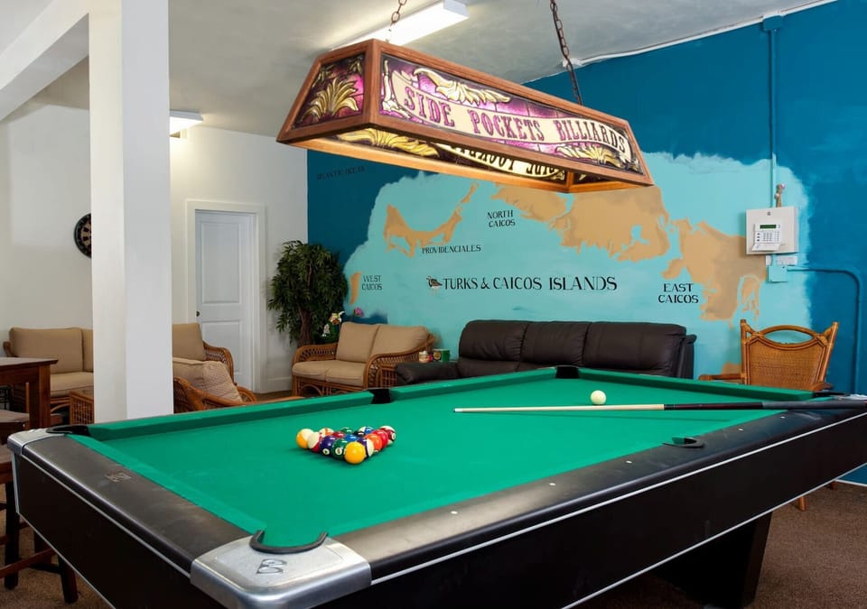 Pool table in lower-level.