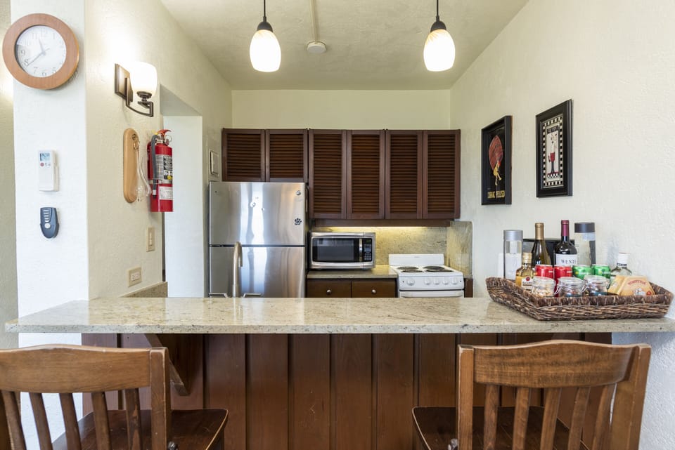 Fully equipped kitchen has everything you will need.