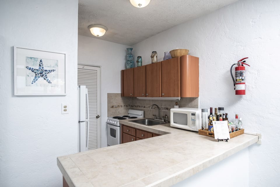 Renovated kitchen that is fully equipped