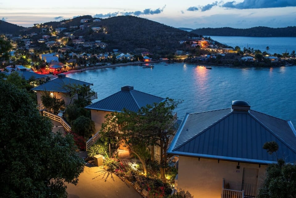 Gorgeous evening views of Water Bay.
