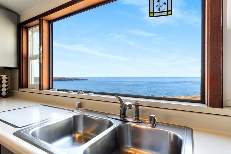 Even washing dishes isn't so bad with a view like this