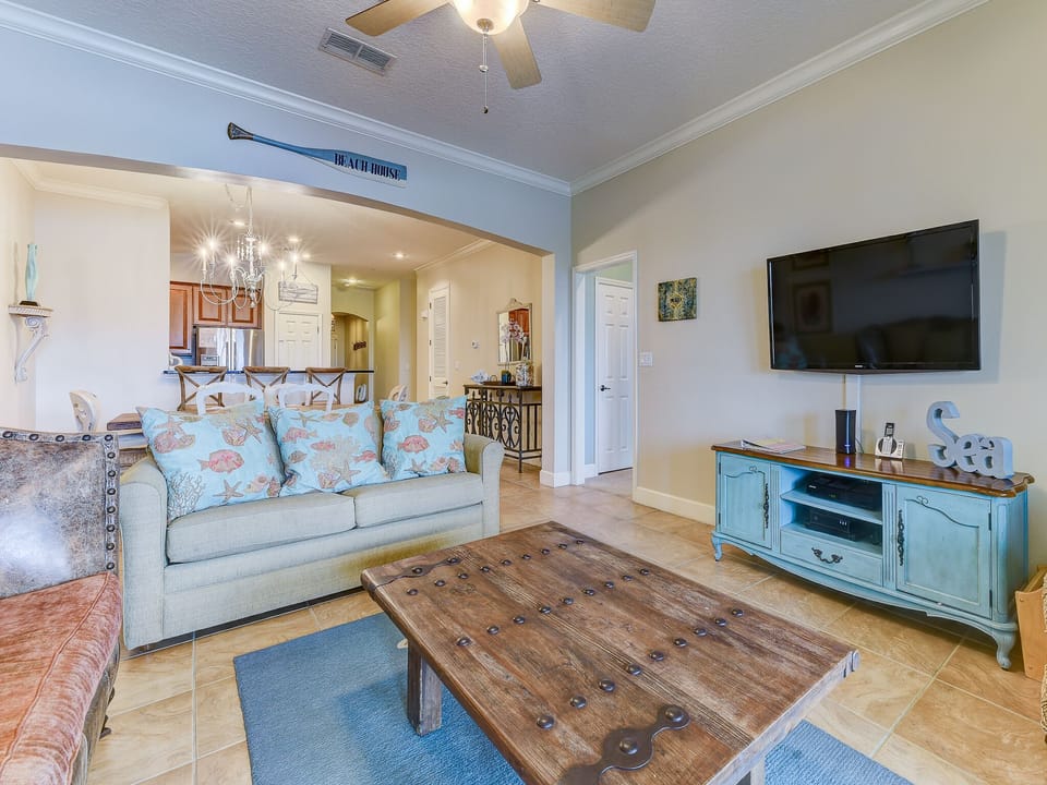 Living Room- Balcony Access + TV