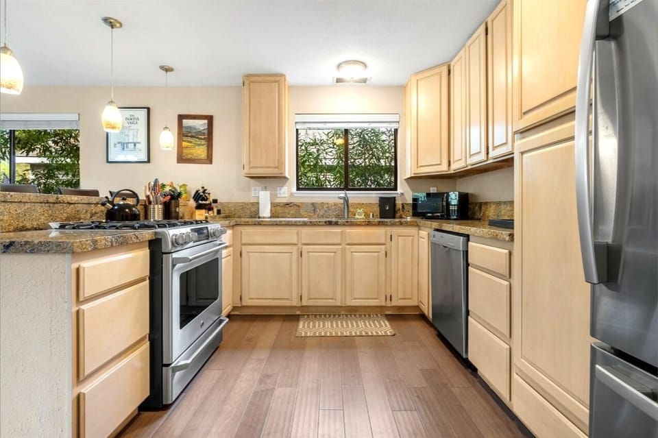 Kitchen has everything needed to make great meals