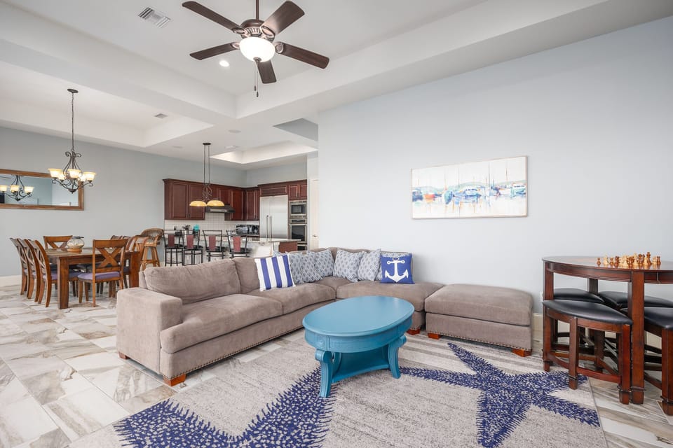 Living Room - Balcony Access + Smart TV