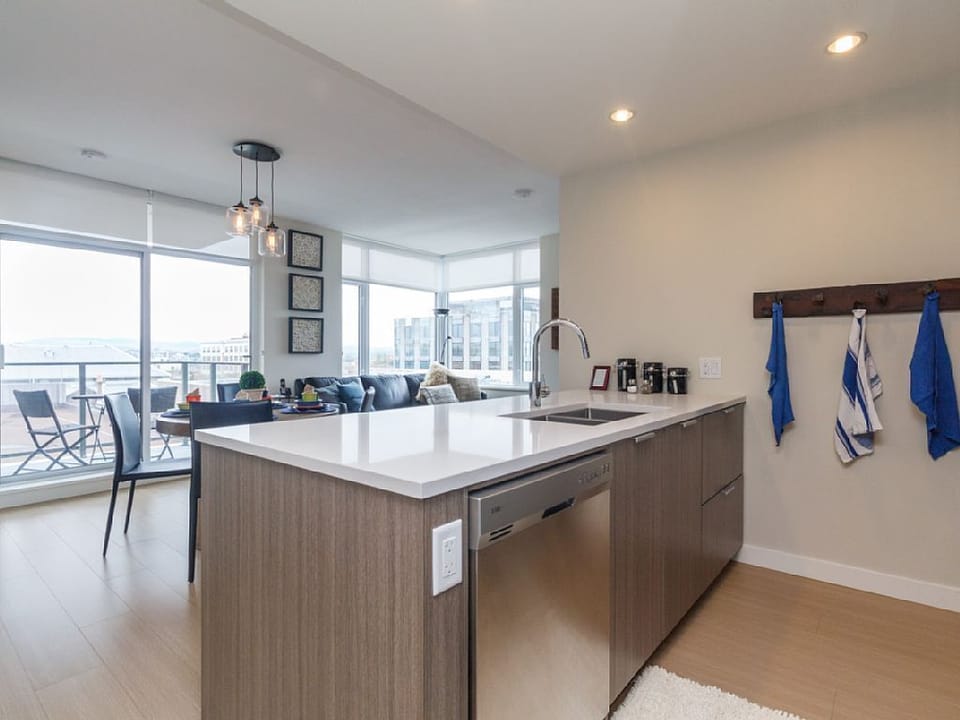 Modern kitchen with island
