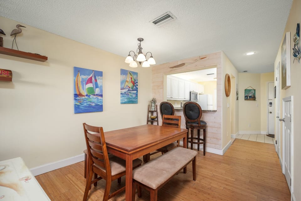 Dining Area + Breakfast Seating for Two
