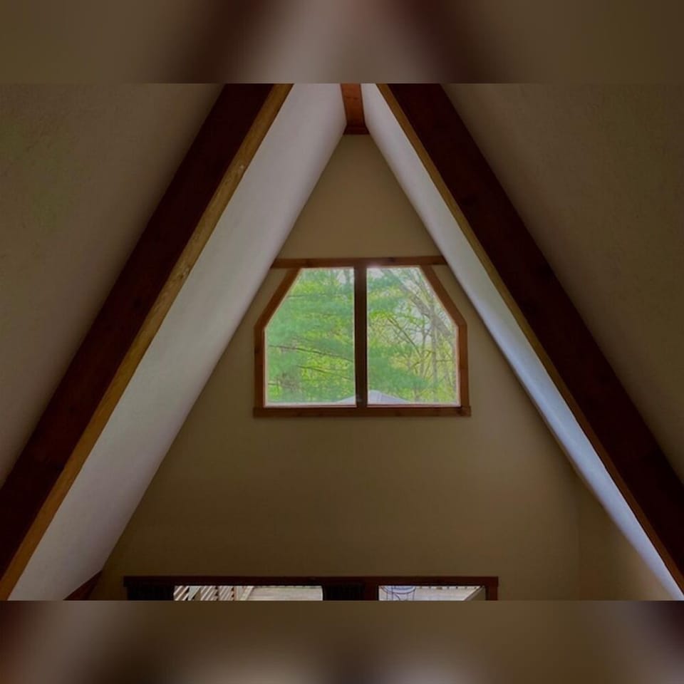 A-Frame #11 interior windows from loft